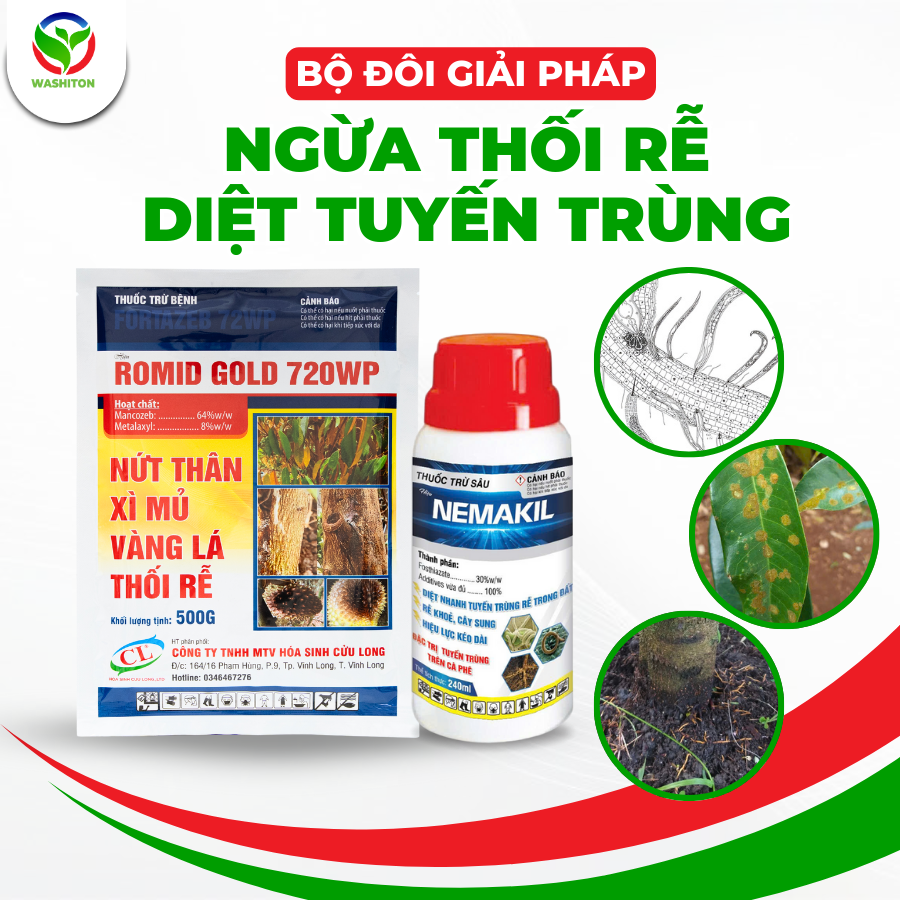 Bộ giải pháp ngừa thối rễ tuyến trùng
