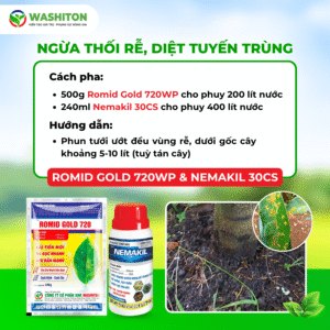Bộ phục hồi vườn sầu riêng sau thu hoạch – Romid Gold 720WP và Nemakil 30CS