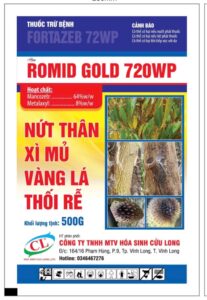 Romid Gold - Thuốc đặc trị vàng lá thối rễ Sầu riêng