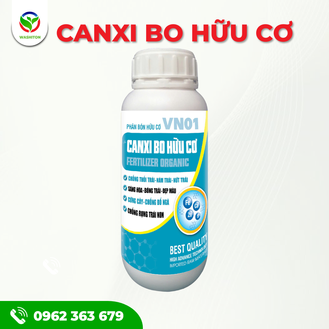 CANXI BO HỮU CƠ - BỘ ĐÔI GIẢI PHÁP - CỨNG CÂY, CỨNG LÁ, NGỪA ĐẠO ÔN