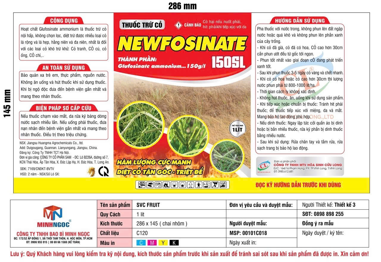 NEWFOSINATE 150SL Thuốc diệt cỏ