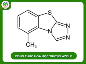 công thức hoá học hoạt chất tricyclazole